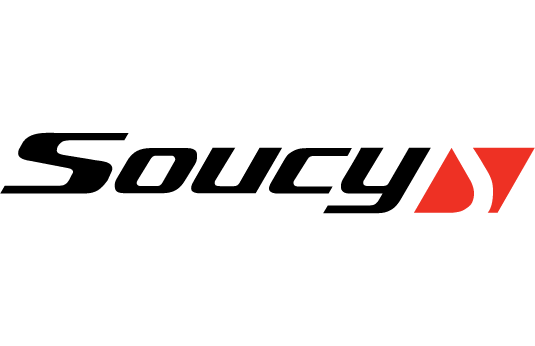 Le logo de Soucy, acteur majeur dans l’industrie des composants en caoutchouc et plastique, représente l’innovation et la durabilité dans le secteur manufacturier.