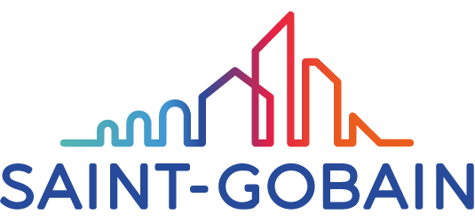 Le logo de Saint-Gobain incarne l’excellence dans la production de matériaux de construction, reflétant l'engagement de la marque pour des solutions durables et innovantes.