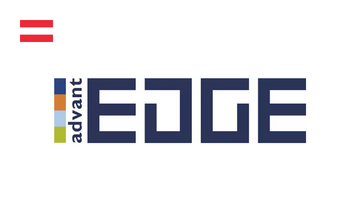 The AdvantEdge logo reflects innovation in business process optimization, symbolizing a key partner in advanced analytics and business intelligence solutions.