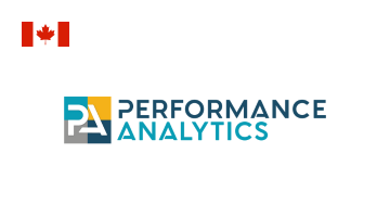 The Performance Analytics Canada logo reflects their expertise in data analysis and performance optimization, with a design that highlights their role in advanced analytics.