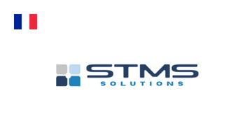 The STMS logo reflects expertise in transportation and supply chain management systems, with a modern design representing their commitment to providing advanced logistics solutions.