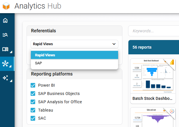 Référentiel SAP Analytics Hub