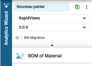 Nouveau mode de migration BW dans l’Analytics Wizard pour simplifier la transition des modèles SAP.