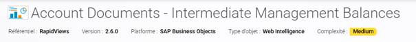 Screenshot displaying the new object complexity indicator for SAP BO/WEBI in BI Smart Repository 6.2.