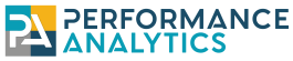 Le logo de Performance Analytics évoque la clarté et l'efficacité, reflétant leur mission de transformer les données complexes en informations exploitables pour le marché canadien.